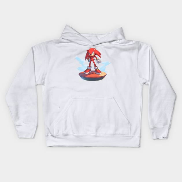 knuckles Kids Hoodie by piratesnow